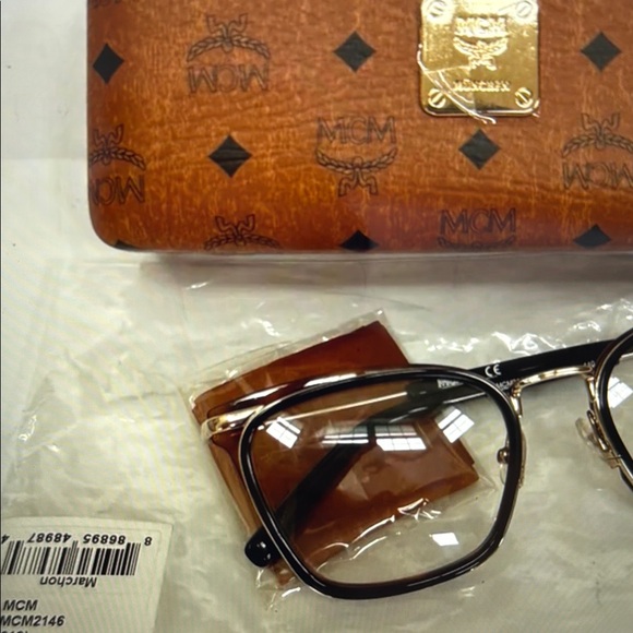 MCM Brown Visetos Sunglasses with Case main image 8